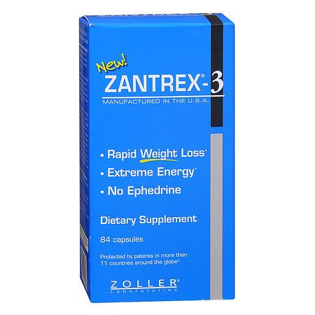 Zantrex Weight Loss Dietary Supplement Capsules - 84 ea