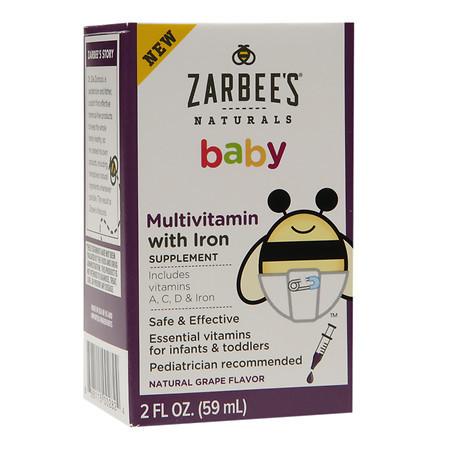 ZarBee's Naturals Baby Multi Vitamin With Iron - 2 oz.