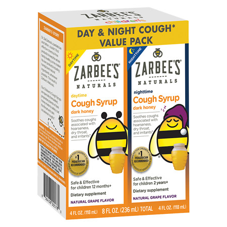 ZarBee's Naturals Children's DaytimeNighttime Cough Syrup Grape - 4 fl oz