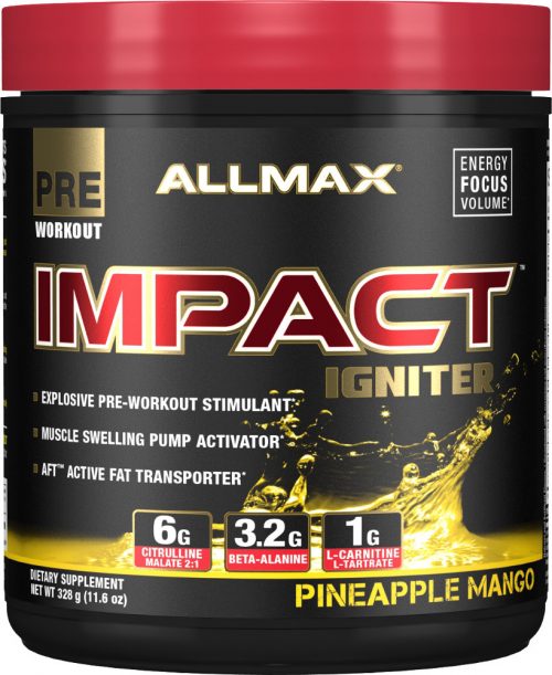 AllMax Nutrition Impact Igniter - 328g Pineapple Mango