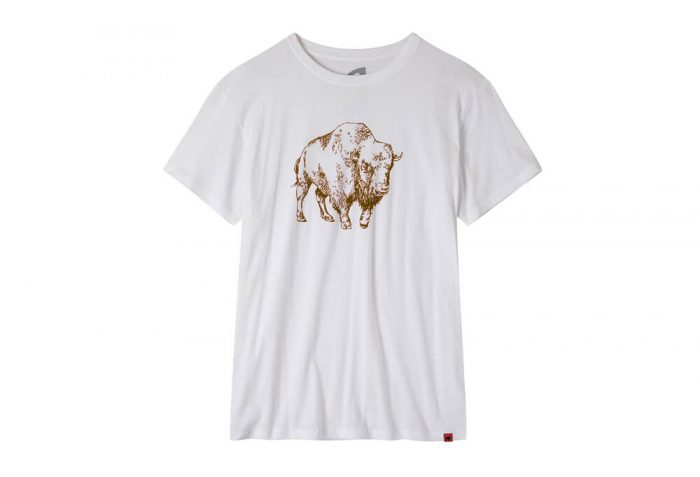 Mountain Khakis Bison Illustration T-Shirt - Men's - white/coffee, medium