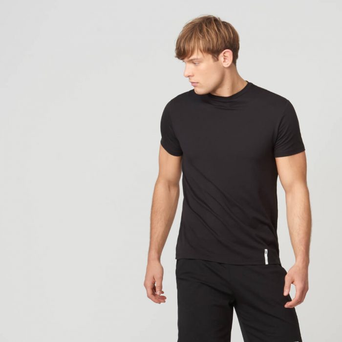 Myprotein Luxe Classic Crew T-Shirt - Black - XL
