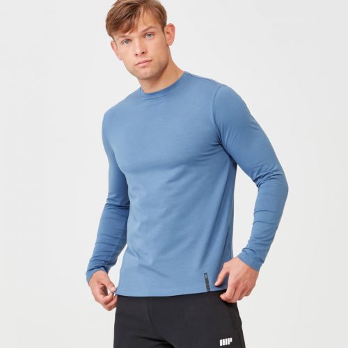 Myprotein Luxe Classic Long Sleeve Crew - Blue - M
