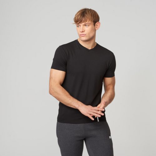 Myprotein Luxe Classic V-Neck T-Shirt - Black - XL