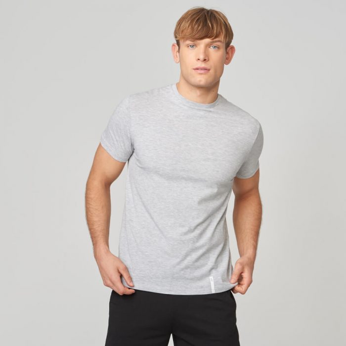 Myprotein Luxe Touch Crew Short Sleeve T-Shirt - Grey Marl - XS