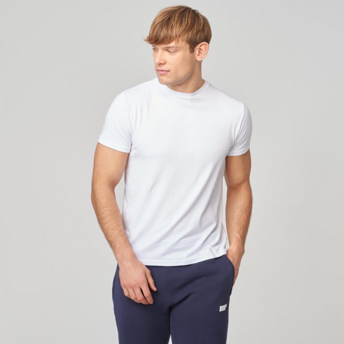 Myprotein Luxe Touch Crew Short Sleeve T-Shirt - White - XS