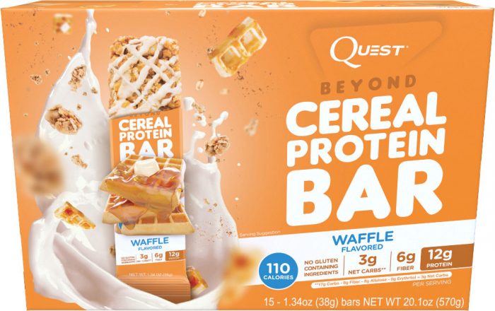 Quest Nutrition Beyond Cereal Bar - Box of 15 Waffle