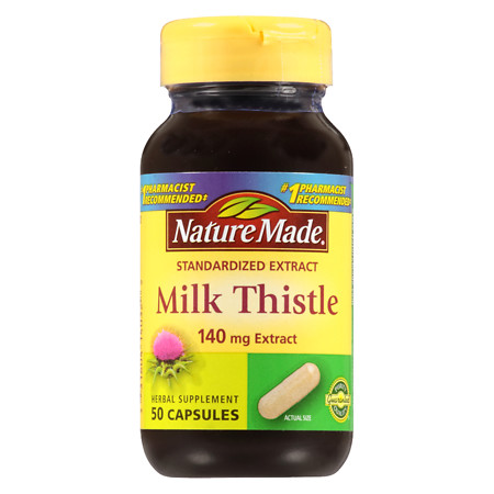 Nature Made Milk Thistle, 140 mg, Capsules - 50 ea