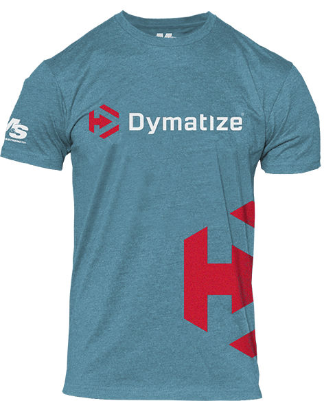 Dymatize Icon Side Logo T-Shirt - Blue XXL