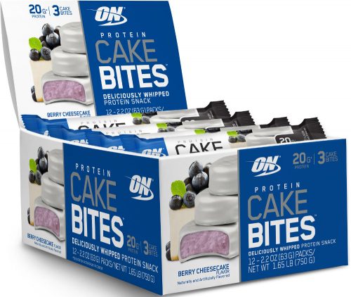 Optimum Nutrition Protein Cake Bites - Box of 12 Berry Cheesecake