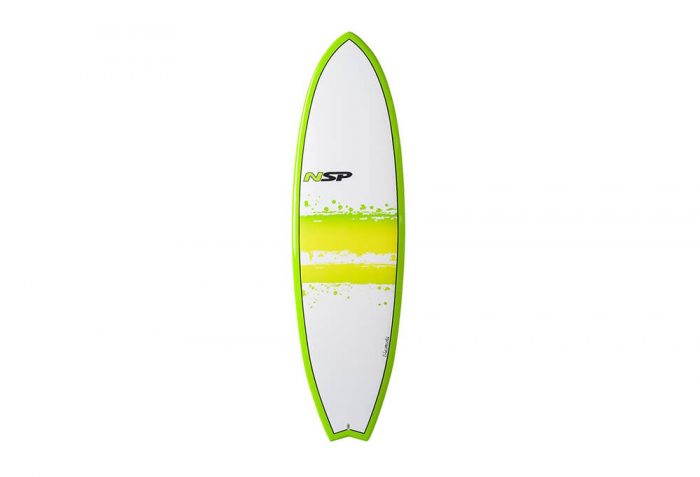 Surftech NSP 03 Elements Fish Surf VC 6'4 Surfboard - green, one size