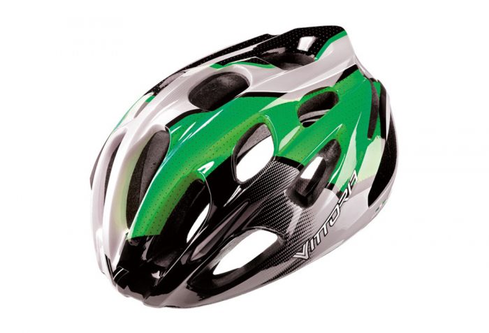 Vittoria V910 Helmet - green/black/white, l