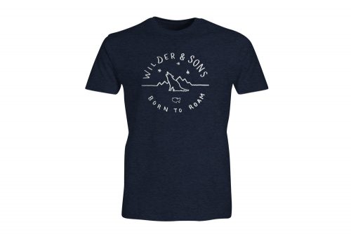 Wilder & Sons Born to Roam T-Shirt - Men's - navy heather, medium