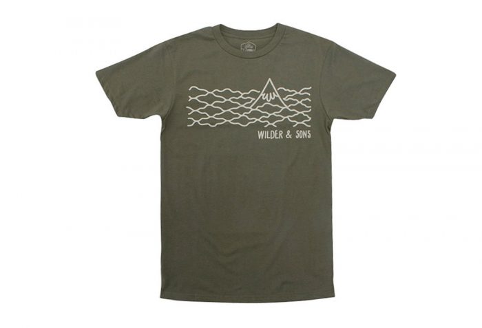 Wilder & Sons Hood in the Clouds T-Shirt - Men's - military green, small